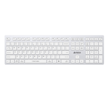 Клавиатура A4Tech Fstyler FBX50C белый USB беспроводная BT/Radio slim Multimedia (FBX50C WHITE)