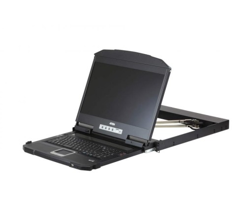 KVM-консоль ATEN CL3800NW-ATA-RG для рэкового шкафа 19", выдвижная, Dual Rail, экран 18.5", Full HD, кабель 1.8 ATEN CL3800NW