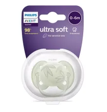 Пустышка ultra soft, листочки, 0-6 мес., 1 шт. Philips Пустышка ultra soft, листочки, 0-6 мес., 1 шт. (SCF092/02)