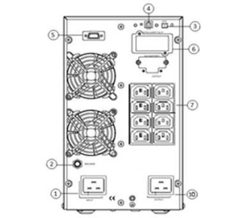 Источник бесперебойного питания POWERMAN Online 3000I N (IEC320) Источник бесперебойного питания POWERMAN Online 3000I N (IEC320)