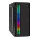 Exegate EX296165RUS Корпус Minitower ExeGate mEVO-7805 (mATX, без БП, 2*USB+1*USB3.0, аудио, черный, с 2*RGB подсветкой)
