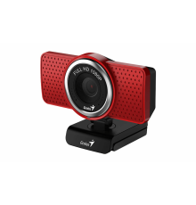 Веб-камера Genius ECam 8000 красная (Red) new package, 1080p Full HD, Mic, 360°, универсальное мониторное крепление, гнездо для штатива