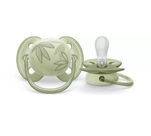Пустышка ultra soft, листочки, 0-6 мес., 1 шт. Philips Пустышка ultra soft, листочки, 0-6 мес., 1 шт. (SCF092/02)