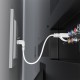 GCR Патч-корд PROF плоский 3.0m, UTP медь кат.6, белый, нижний угол, ethernet high speed 10 Гбит/с, RJ45, T568B Greenconnect GCR-54656
