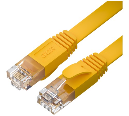 GCR Патч-корд PROF плоский прямой 1.5m, UTP медь кат.6, желтый, 30 AWG, ethernet high speed 10 Гбит/с, RJ45, T568B, GCR-52824 Greenconnect GCR-52824 GCR Патч-корд PROF плоский прямой 1.5m, UTP медь кат.6, желтый, 30 AWG, ethernet high speed 10 Гбит/с, RJ45, T568B, GCR-52824 Greenconnect GCR-52824