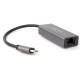 Кабель-переходник USB 3.1 Type-C -->RJ-45 1000Mbps Ethernet, Aluminum Shell, 0.15м Telecom <TU320M> VCOM Telecom USB 3.1 Type-C - RJ-45 (TU320M)