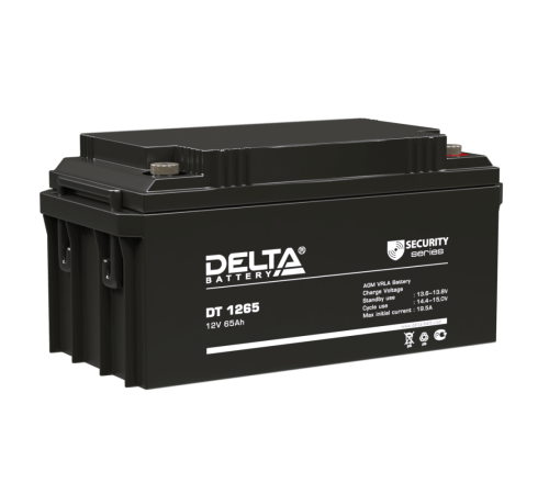 Delta DT 1265 (65 А\ч, 12В) свинцово- кислотный аккумулятор