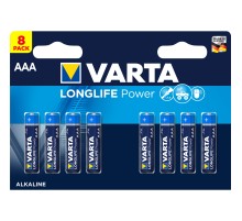 Батарейка Varta LONGLIFE POWER (HIGH ENERGY) LR03 AAA BL8 Alkaline 1.5V (4903) (8/160) Varta LONGLIFE POWER LR03 AAA (04903121418)