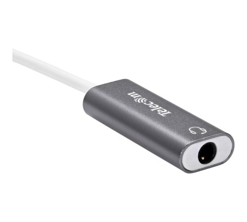 Переходник аудио USB2.0(M)-->3.5мм F (гнездо) Telecom  0.1м <TA316U> VCOM Переходник Telecom USB 2.0 Type-AM/mini jack 3.5 mm F (TA316U)