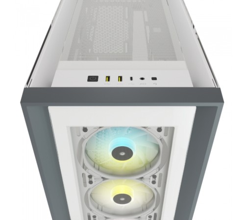 Корпус Corsair iCUE 5000X RGB белый/белый без БП ATX 3x120mm 4x140mm 1xUSB3.0 audio bott PSU