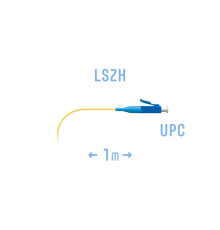 Пигтейл LC/UPC SM (0.9) 1m