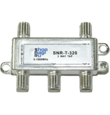 Ответвитель абонентский SNR-T-308 на 3 отвода, вносимое затухание IN-TAP 8dB.