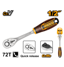Гаечный ключ с храповым механизмом Ingco HRTH0812,1/2,255мм,Cr-V+CrMo