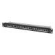 Коммутационная панель SNR, 19" экранированная, 1U, 24 порта, cat.5e, горизонтальная заделка