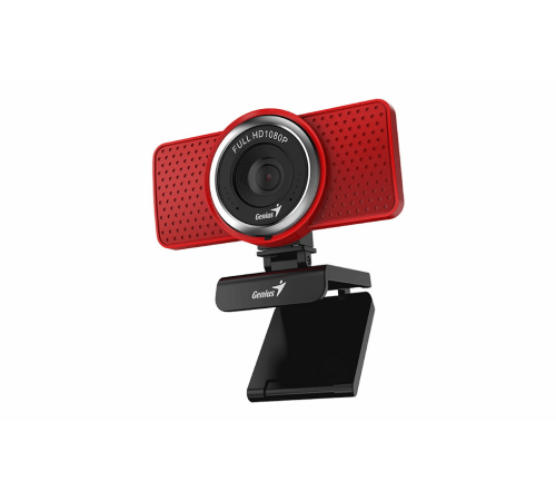 Веб-камера Genius ECam 8000 красная (Red) new package, 1080p Full HD, Mic, 360°, универсальное мониторное крепление, гнездо для штатива Веб-камера Genius ECam 8000 красная (Red) new package, 1080p Full HD, Mic, 360°, универсальное мониторное крепление, гнездо для штатива