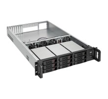 Exegate EX294280RUS Серверная платформа ExeGate Pro 2U650-HS09 <RM 19", высота 2U, глубина 650, Redundant БП 2x800W, 9xHotSwap, 2*USB>