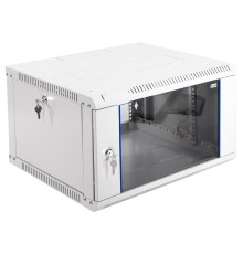 Шкаф коммутационный ЦМО ШРН-ЭКОНОМ (ШРН-Э-6.650-9005) настенный 6U 600x650мм пер.дв.стекл 65кг черный 600мм