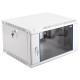 Шкаф коммутационный ЦМО ШРН-ЭКОНОМ (ШРН-Э-6.650-9005) настенный 6U 600x650мм пер.дв.стекл 65кг черный 600мм