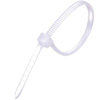 Exegate EX253850RUS Стяжка нейлоновая, неоткрывающаяся. Exegate <CV-200W>, 200мм, упак. 100шт White