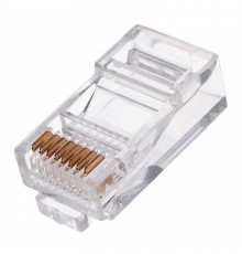 Gembird Вилка RJ-45 (8P8C) универсальная. кат.5e. со сквозным отверстием  (100 шт.) (LC-PTU-01/100)