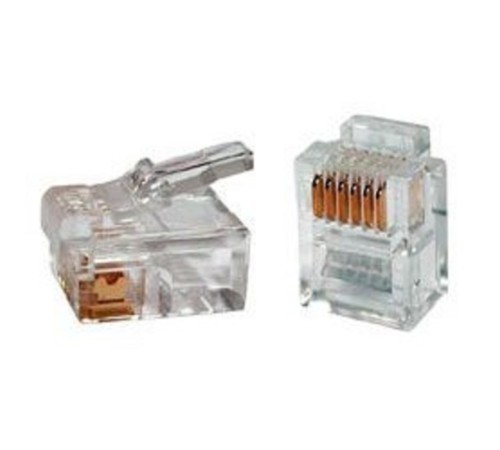 Gembird  Коннектор телефонный RJ12  6P6C (100 шт. в уп.!!!)