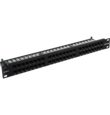 Exegate EX281081RUS Патч-панель UTP 19" 48 port кат.5e ExeGate  разъём KRONE&110 (dual IDC), 1U, RoHS, цвет черный