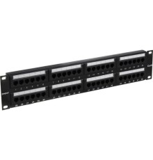 Exegate EX281085RUS Патч-панель UTP 19" 48 port кат.6 ExeGate  разъём KRONE&110 (dual IDC), 2U, RoHS, цвет черный