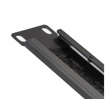 Exegate EX292874RUS Кабельный органайзер c щеточным вводом ExeGate BP19-1UM (19" 1U, металлический, цвет черный, RTL)