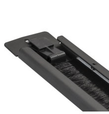 Exegate EX292876RUS Exegate EX292876RUS Кабельный органайзер c щеточным вводом ExeGate BP19-1UM-TL (19" 1U, металлический, быстросъемный, цвет черный, RTL)