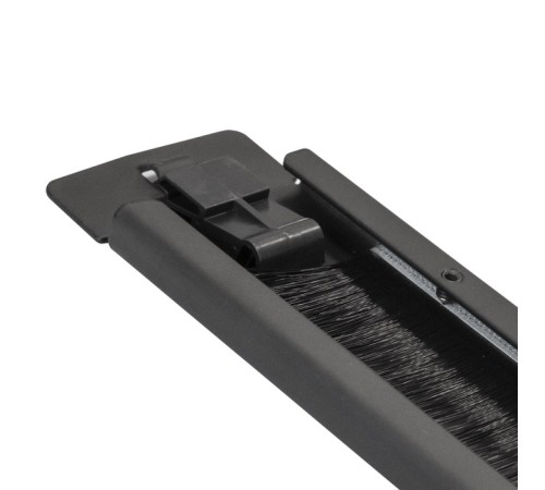 Exegate EX292876RUS Exegate EX292876RUS Кабельный органайзер c щеточным вводом ExeGate BP19-1UM-TL (19" 1U, металлический, быстросъемный, цвет черный, RTL)