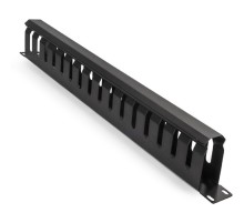 Exegate EX292872RUS Exegate EX292872RUS Кабельный органайзер ExeGate CM19-1U-16M-CV (горизонтальный 19" 1U, металлический, 2 окна в основании профиля, гребенка на 16 вырезов, глубина 45mm, с металличе
