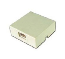 Gembird TA-101 Розетка телефонная RJ-11 (6P4C) внешняя 1 порт, белая