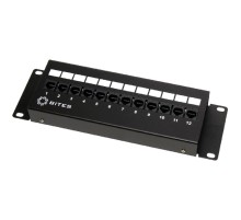 5bites Патч-панель PPU55-08W UTP / 5E / 12P / FRONT DUAL IDC / 2U / L=287MM / WALL