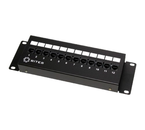 5bites Патч-панель PPU55-08W UTP / 5E / 12P / FRONT DUAL IDC / 2U / L=287MM / WALL 5bites Патч-панель PPU55-08W UTP / 5E / 12P / FRONT DUAL IDC / 2U / L=287MM / WALL
