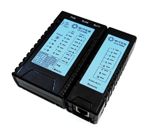 5bites LY-CT004 Тестер кабеля UTP / STP / TEL / POE / PLUG TEST 5bites LY-CT004 Тестер кабеля UTP / STP / TEL / POE / PLUG TEST