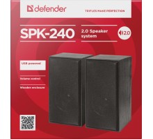 Defender Акустическая 2.0 система SPK 240 6 Вт, питание от USB Defender SPK 240 (65224)
