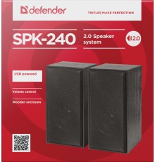 Defender Акустическая 2.0 система SPK 240 6 Вт, питание от USB Defender SPK 240 (65224)