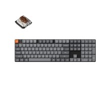 Беспроводная механическая ультратонкая клавиатура QMK Keychron K5 Max, 108 клавиш, Hot Swap, RGB-подсветка, Gateron Brown Switch