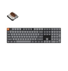 Беспроводная механическая ультратонкая клавиатура QMK Keychron K5 Max, 108 клавиш, Hot Swap, RGB-подсветка, Gateron Brown Switch