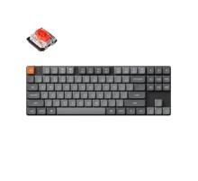 Беспроводная механическая ультратонкая клавиатура QMK Keychron K1 Max, 87 клавиш, Hot Swap, RGB-подсветка, Gateron Red Switch