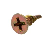 Rexant KR-01-3722-001 Саморез оконный KRANZ сверло, 3.9х13, желтый цинк, короб (500 шт./уп.)