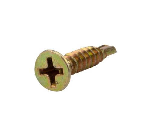 Rexant KR-01-3722-003 Саморез оконный KRANZ сверло, 3.9х19, желтый цинк, короб (500 шт./уп.)