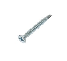 Rexant KR-01-3722-0012 Саморез оконный KRANZ сверло, 3.9х32, белый цинк, короб (500 шт./уп.)
