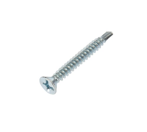 Rexant KR-01-3722-0012 Саморез оконный KRANZ сверло, 3.9х32, белый цинк, короб (500 шт./уп.)
