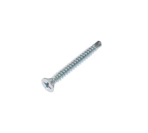 Rexant KR-01-3722-0013 Саморез оконный KRANZ сверло, 3.9х35, белый цинк, короб (500 шт./уп.)