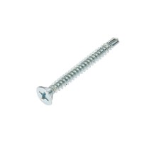 Rexant KR-01-3722-0014 Саморез оконный KRANZ сверло, 3.9х38, белый цинк, короб (500 шт./уп.)