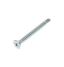 Rexant KR-01-3722-0014 Саморез оконный KRANZ сверло, 3.9х38, белый цинк, короб (500 шт./уп.)