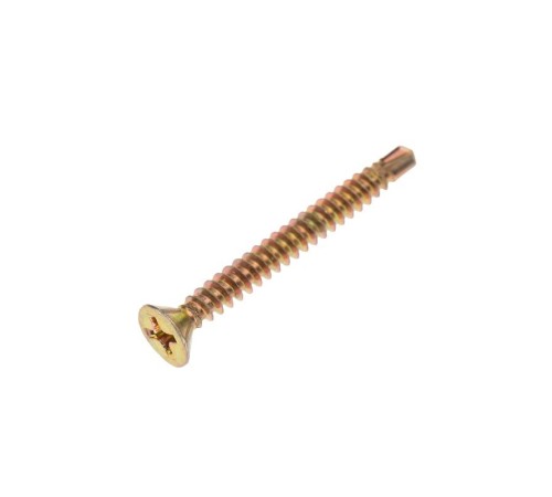 Rexant KR-01-3722-007 Саморез оконный KRANZ сверло, 3.9х38, желтый цинк, короб (500 шт./уп.)