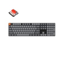 Беспроводная механическая ультратонкая клавиатура QMK Keychron K5 Max, 108 клавиш, White LED подсветка, Gateron Red Switch