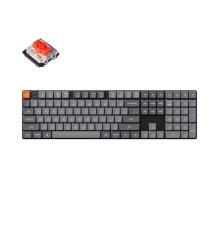 Беспроводная механическая ультратонкая клавиатура QMK Keychron K5 Max, 108 клавиш, Hot Swap, RGB-подсветка, Gateron Red Switch